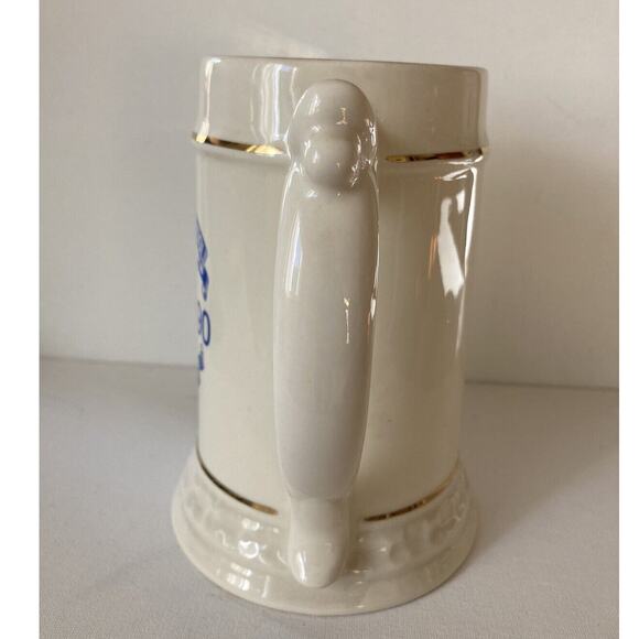 IMMACULATE HIGH SCHOOL DANBURY CT Stein Class 1990 24 Fl Oz Large Cream Blue - Picture 3 of 7